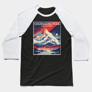 Chunwang Peak South Korea Starry Night Travel Tourism Retro Vintage Baseball T-Shirt